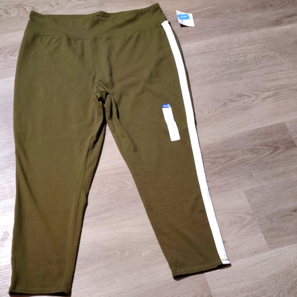 🆕Capri Loungewear Leggings/Tights w Stripe Sz XXL